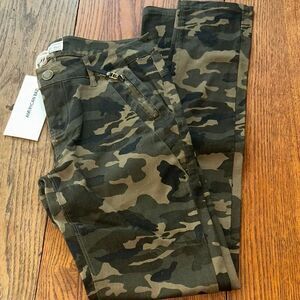 American Bazi Camo Cargo Pockets Skinny Pants - Tan, Olive & Black